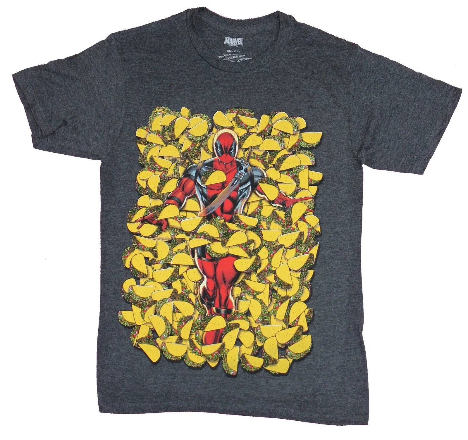 Deadpool Mens T-Shirt- Bed of Tacos American Beauty Unisex T-shirt, Sweatshirt, Hoodie, Long Sleeve Tee - T-Shirt, Sweatshirt, Hoodie