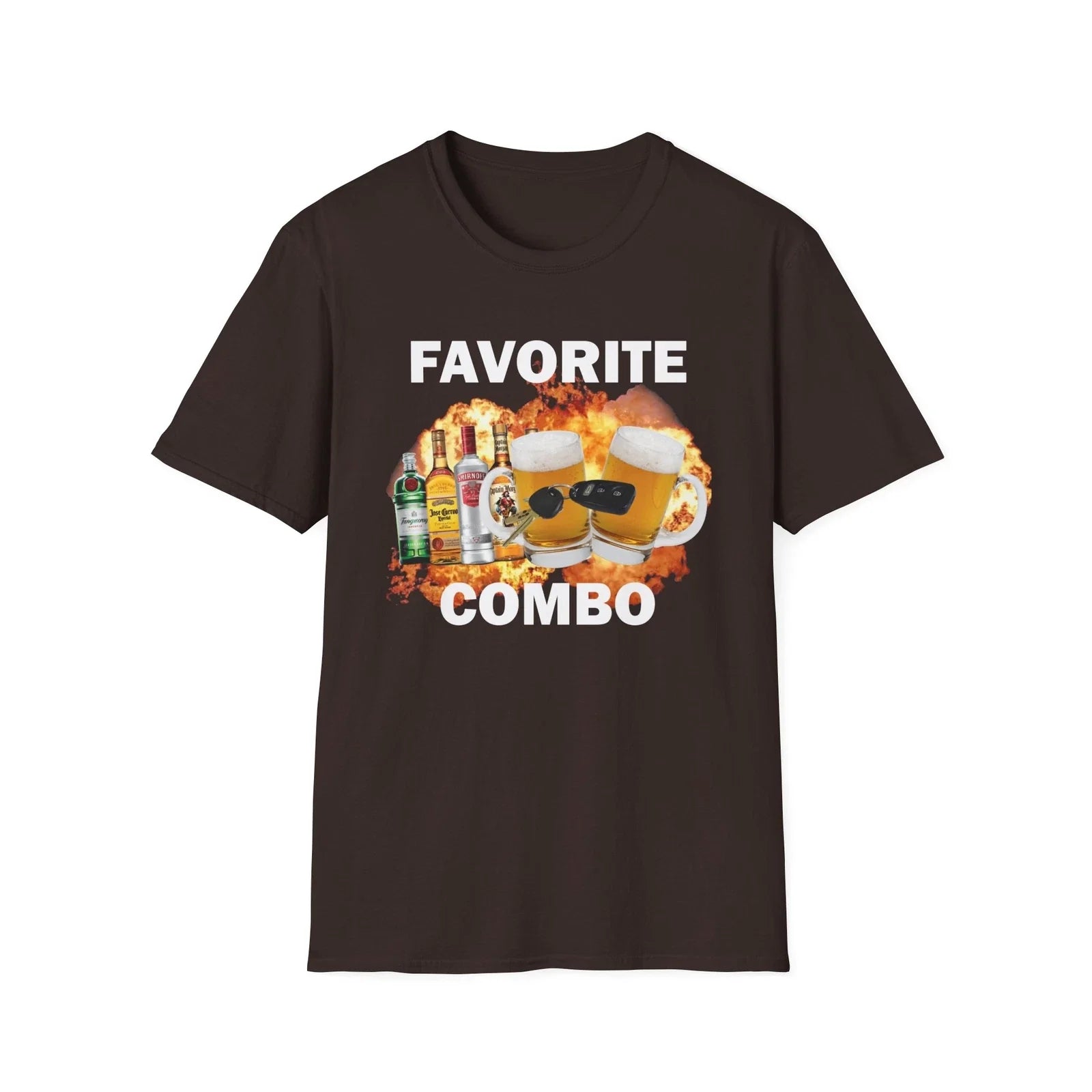 Favorite Combo Funny T-Shirt For Men Drinking Shirt Unisex T-shirt, Sweatshirt, Hoodie, Long Sleeve Tee - T-Shirt, Sweatshirt, Hoodie