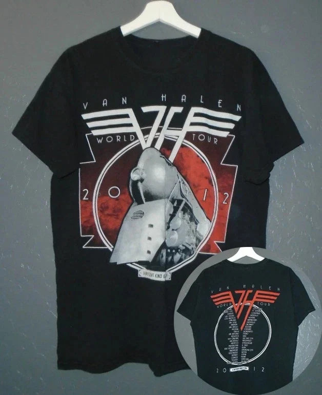 VAN HALEN Concert T-Shirt VTG 2012 A Different Kind of Truth Band Tour T Shirt Unisex T-shirt, Sweatshirt, Hoodie, Long Sleeve Tee - T-Shirt, Sweatshirt, Hoodie