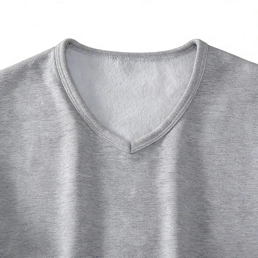 Short Sleeve Mens Undershirt V Neck Thickened Warm Inner Layer Lightweight Unisex T-shirt, Sweatshirt, Hoodie, Long Sleeve Tee - T-Shirt, Sweatshirt, Hoodie