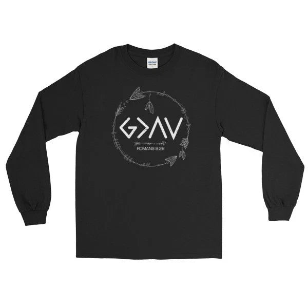 God is Greater Than the Highs and Lows Long Sleeve T-Shirt BLACK Unisex T-shirt, Sweatshirt, Hoodie, Long Sleeve Tee - T-Shirt, Sweatshirt, Hoodie