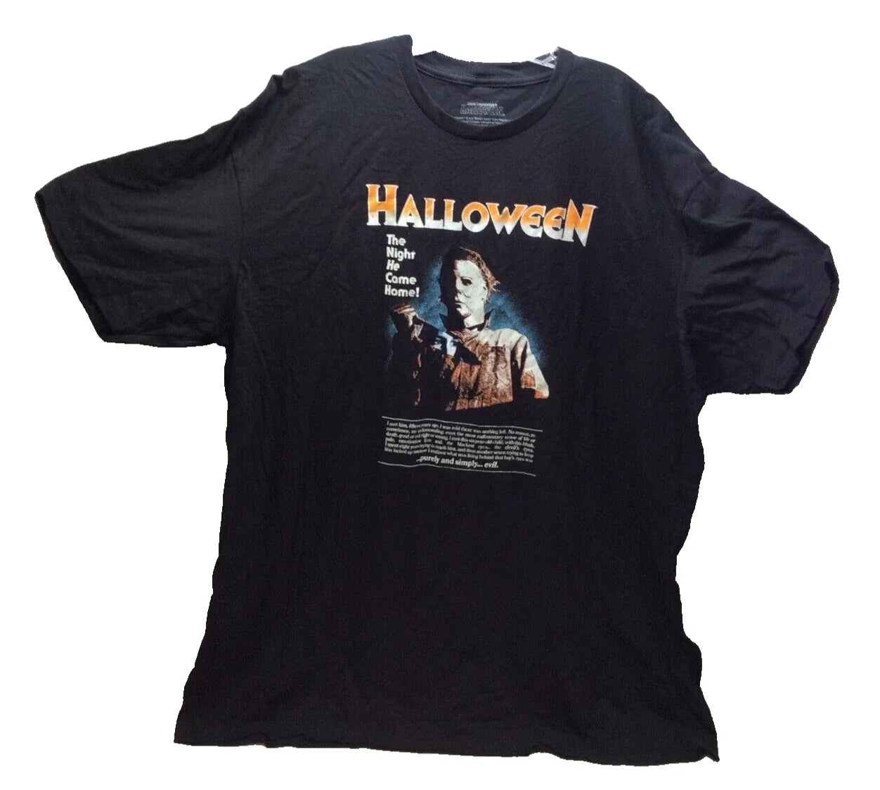 John Carpenter's Halloween Men's T shirt Large Michael Myers Purely Evil Horror Unisex T-shirt, Sweatshirt, Hoodie, Long Sleeve Tee - T-Shirt, Sweatshirt, Hoodie