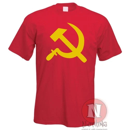 Hammer and sickle t-shirt retro style USSR Communist Russian cold war Teeshirt Unisex T-shirt, Sweatshirt, Hoodie, Long Sleeve Tee - T-Shirt, Sweatshirt, Hoodie