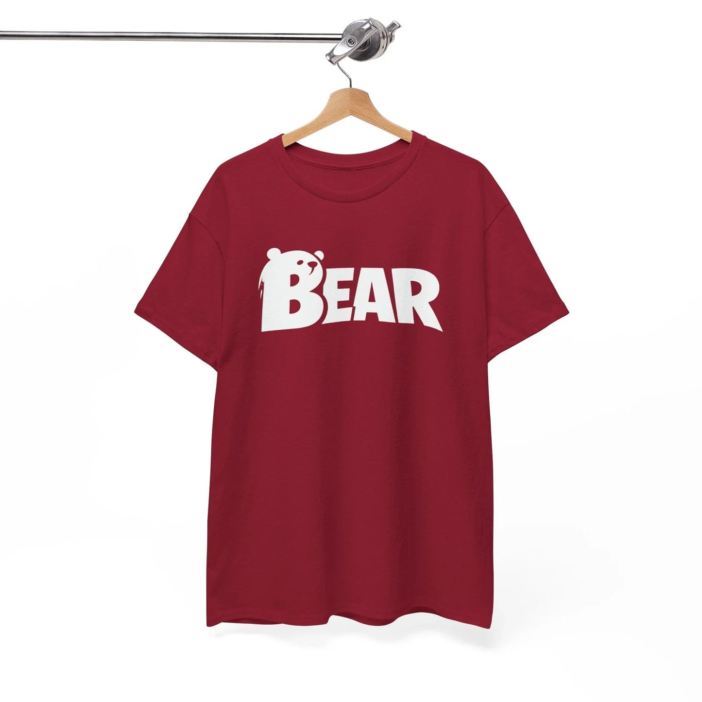 Bear Logo Tee | Cute Bear Head Typography, Black Shirt Unisex T-shirt, Sweatshirt, Hoodie, Long Sleeve Tee - T-Shirt, Sweatshirt, Hoodie