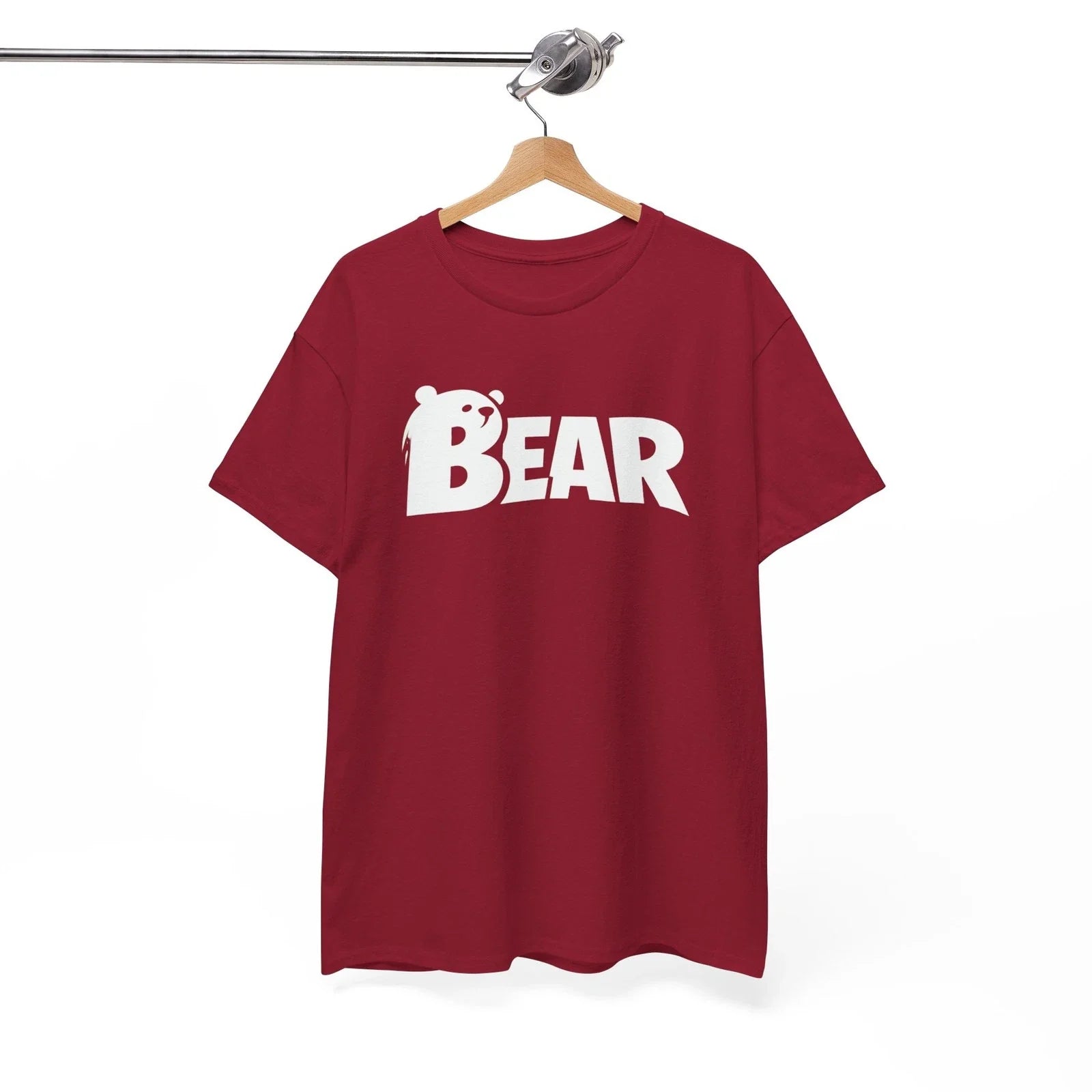 Bear Logo Tee | Cute Bear Head Typography, Black Shirt Unisex T-shirt, Sweatshirt, Hoodie, Long Sleeve Tee - T-Shirt, Sweatshirt, Hoodie