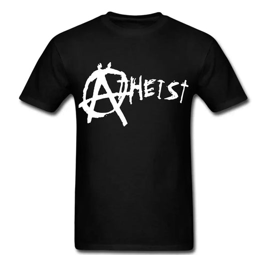 Atheist Anarchy T shirt tee Protest Anti Religion Unisex T-shirt, Sweatshirt, Hoodie, Long Sleeve Tee - T-Shirt, Sweatshirt, Hoodie