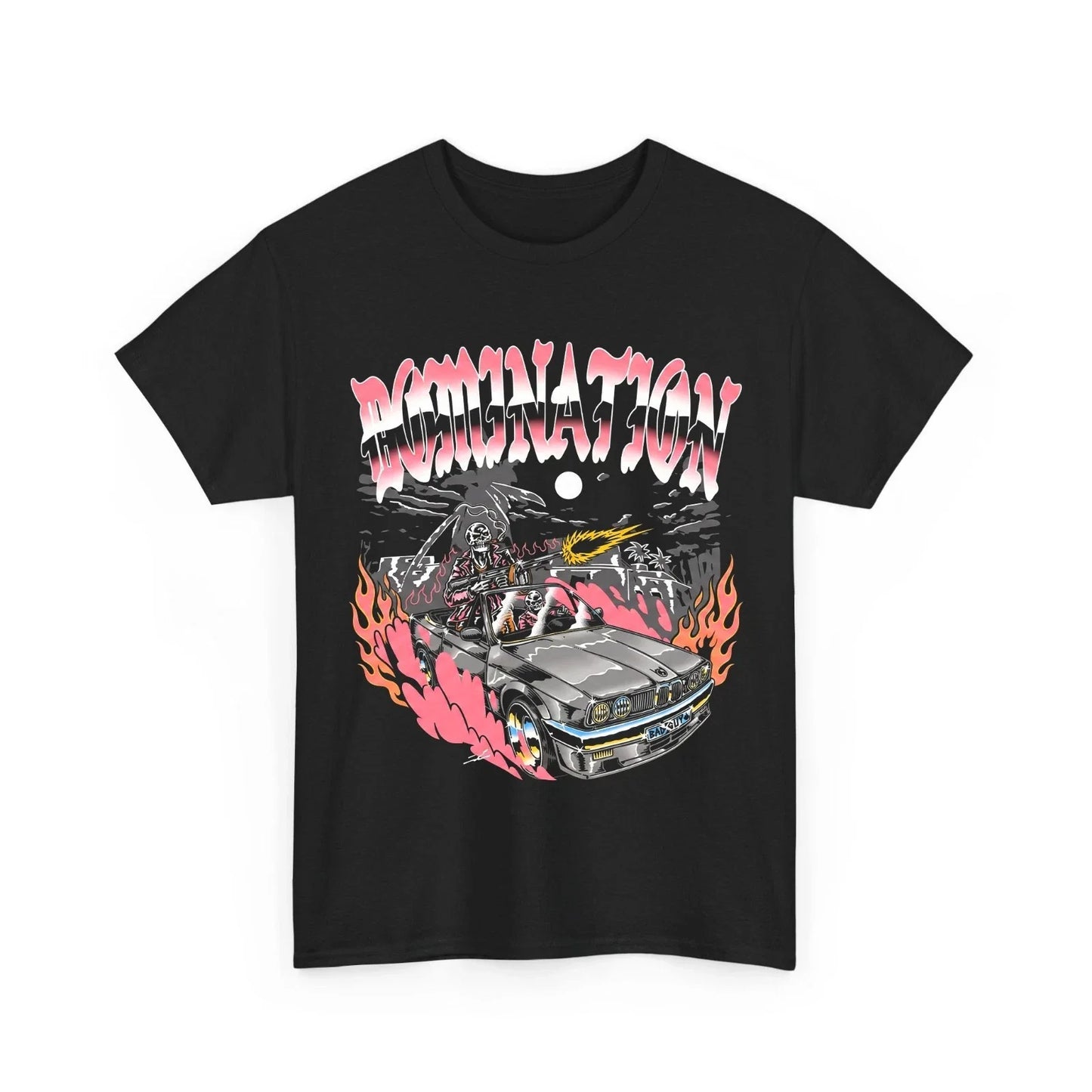 Domination Skeleton Car Streetwear Graphic Tee Unisex T-shirt, Sweatshirt, Hoodie, Long Sleeve Tee - T-Shirt, Sweatshirt, Hoodie