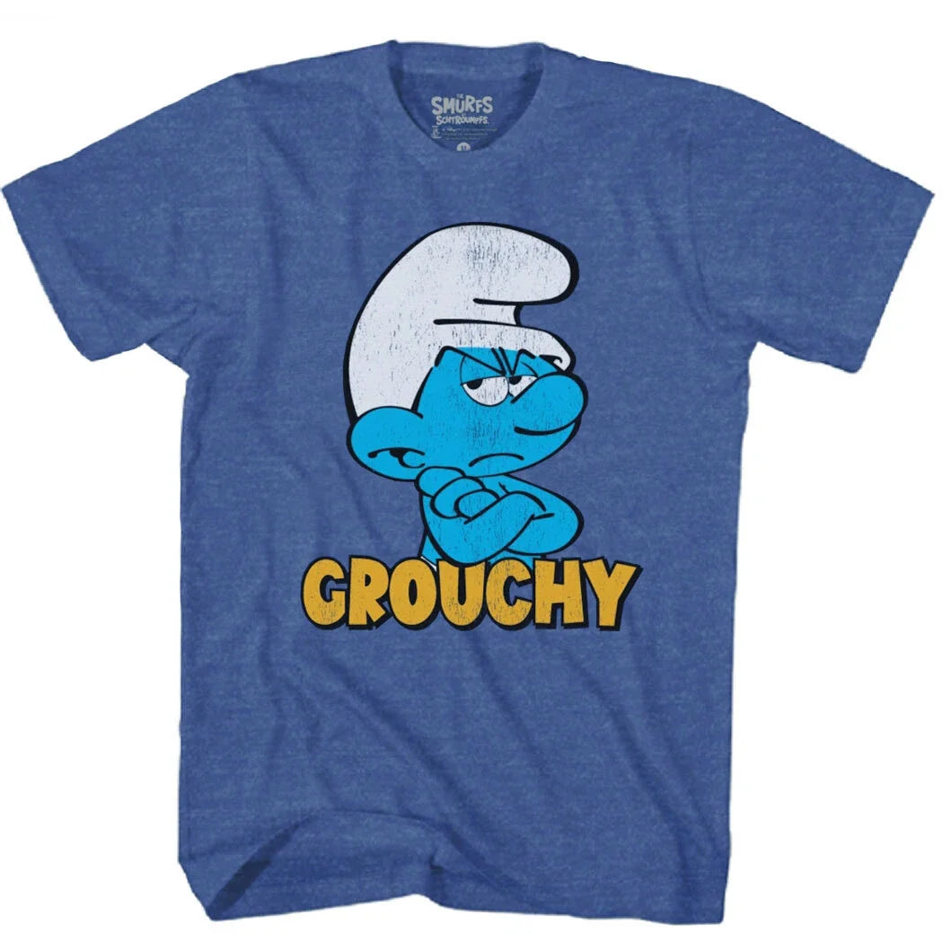 The Smurfs Grouchy Smurf T-Shirt Unisex T-shirt, Sweatshirt, Hoodie, Long Sleeve Tee - T-Shirt, Sweatshirt, Hoodie