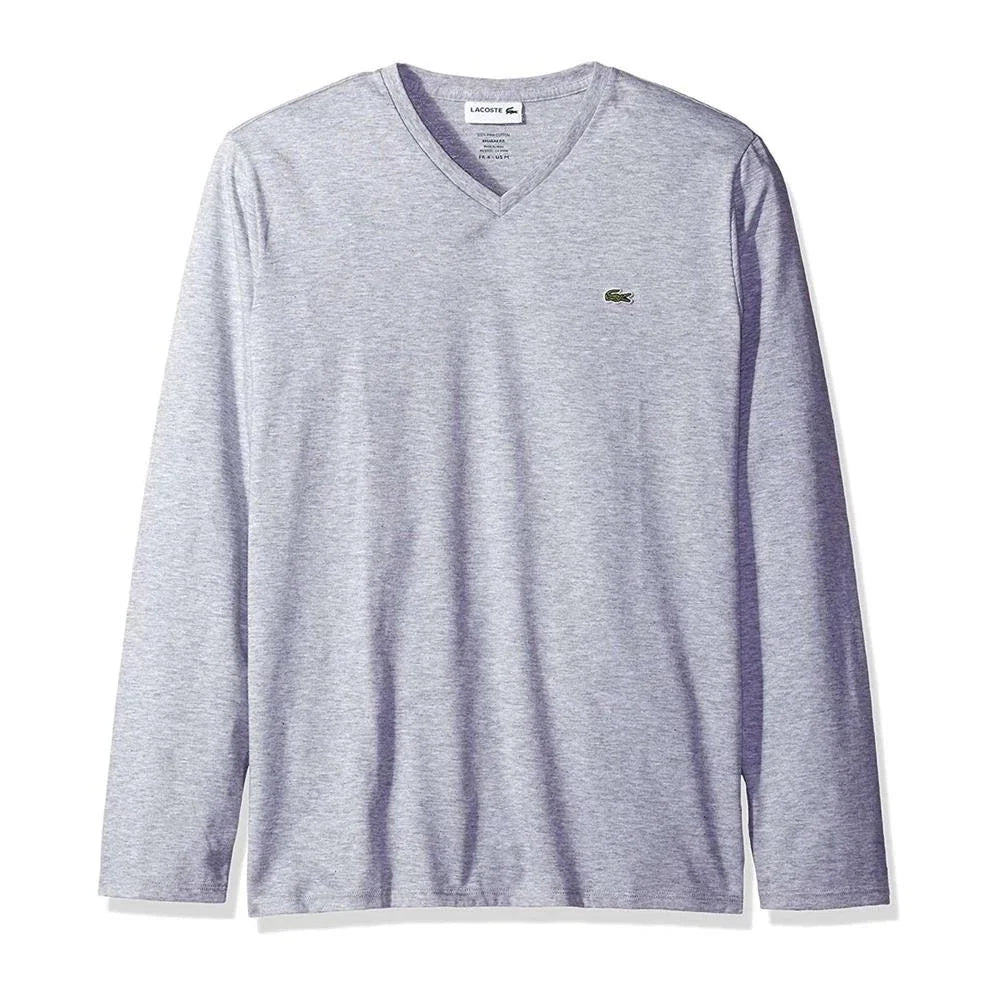 NEW Lacoste Mens Casual Shirts Long Sleeve Jersey Pima V Neck T-Shirt Authentic Unisex T-shirt, Sweatshirt, Hoodie, Long Sleeve Tee - T-Shirt, Sweatshirt, Hoodie