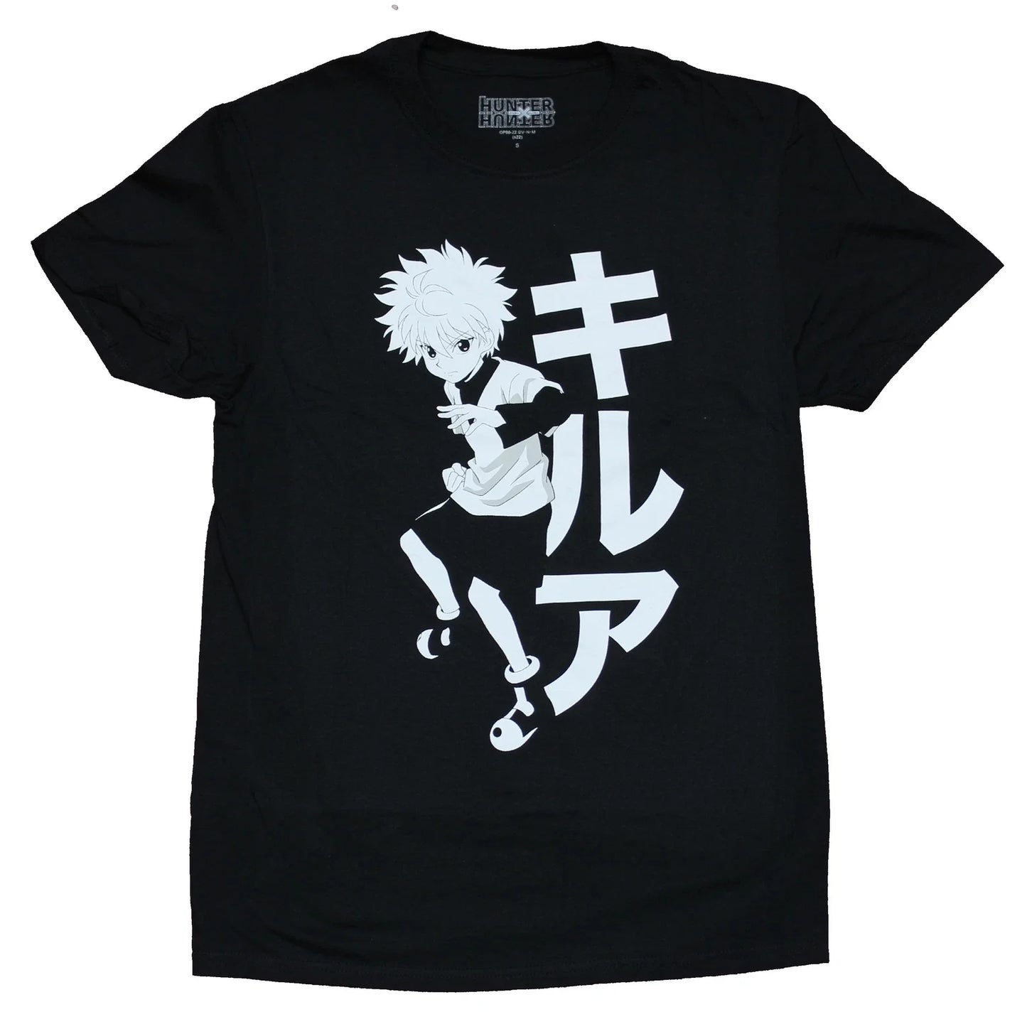 Hunter X Hunter New Adult T-Shirt -  Print Killua Zoldyck with Kanji Unisex T-shirt, Sweatshirt, Hoodie, Long Sleeve Tee - T-Shirt, Sweatshirt, Hoodie
