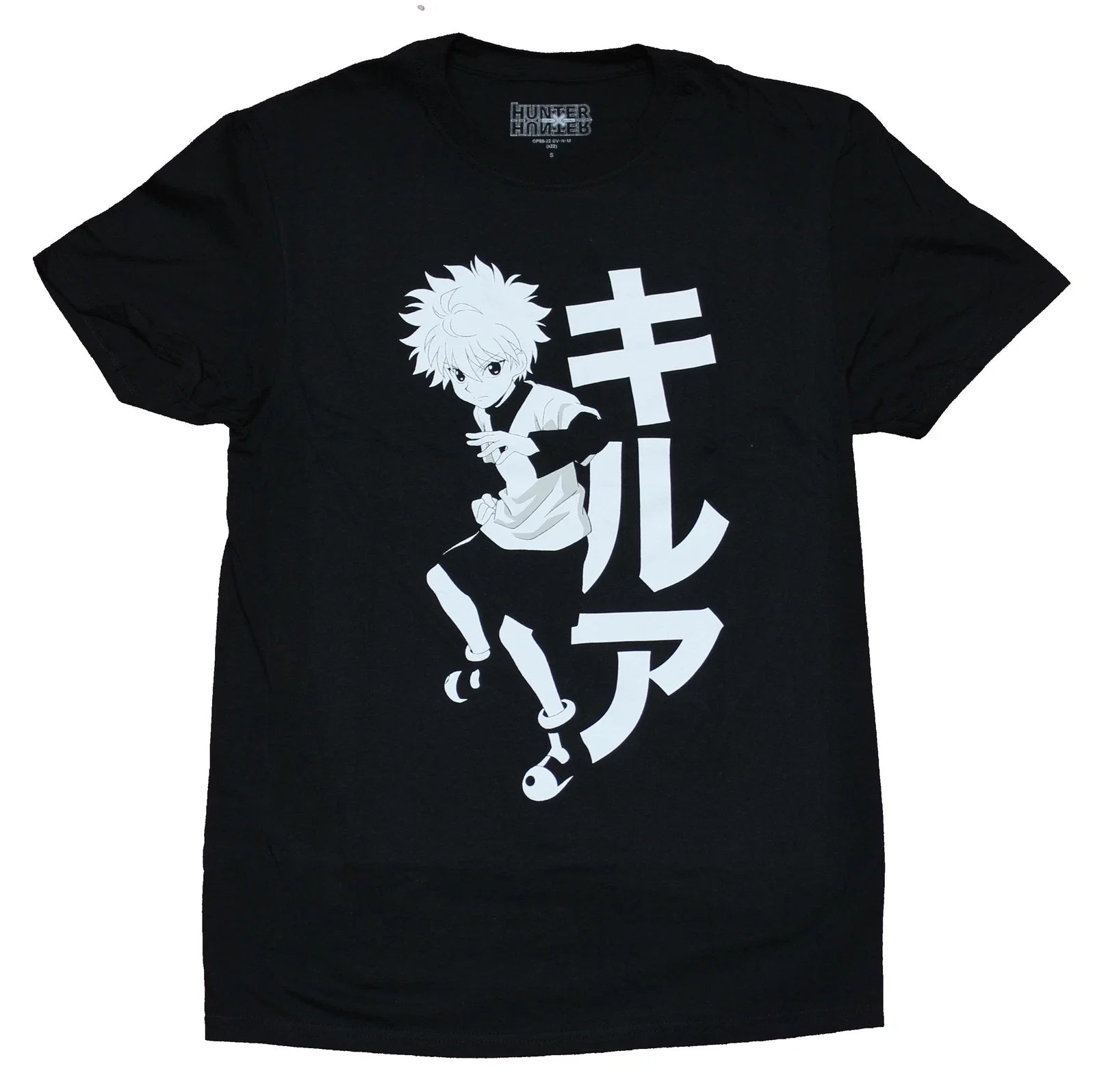 Hunter X Hunter New Adult T-Shirt -  Print Killua Zoldyck with Kanji Unisex T-shirt, Sweatshirt, Hoodie, Long Sleeve Tee - T-Shirt, Sweatshirt, Hoodie