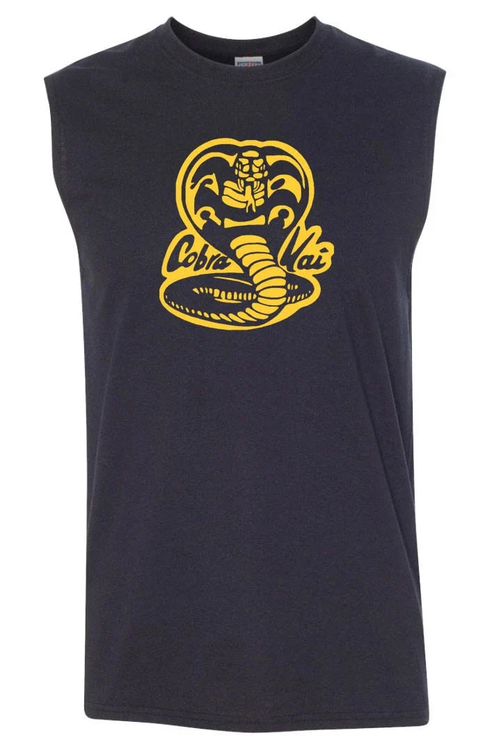 Cobra Kai SLEEVELESS t-shirt - 80s Karate Kid Unisex T-shirt, Sweatshirt, Hoodie, Long Sleeve Tee - T-Shirt, Sweatshirt, Hoodie