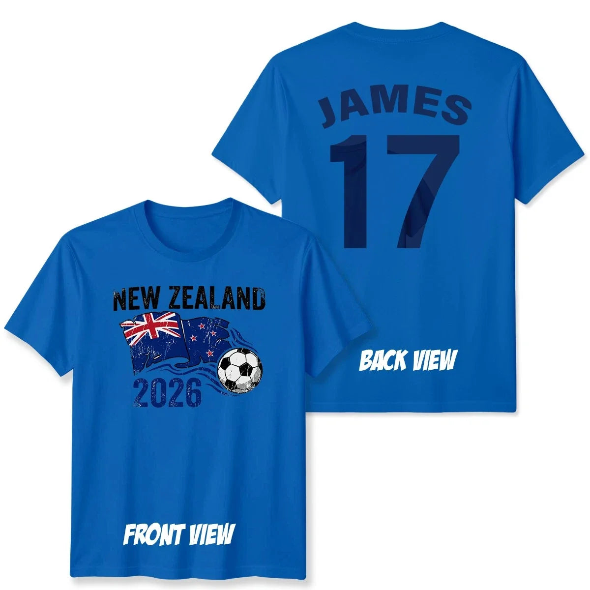 New Zealand Personalized Custom Name And Number Unisex T Shirt Football Top Unisex T-shirt, Sweatshirt, Hoodie, Long Sleeve Tee - T-Shirt, Sweatshirt, Hoodie