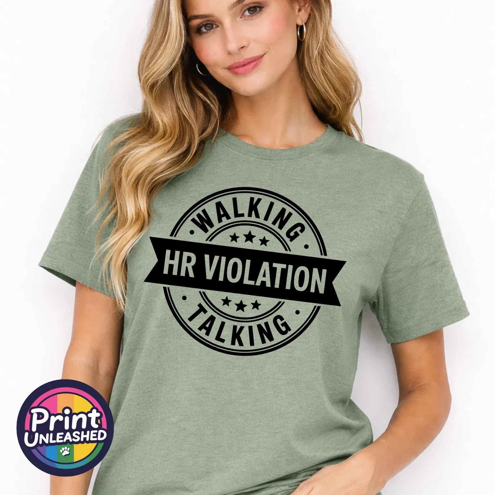 Walking Talking HR Violation T-Shirt Funny Novelty Tee Unisex Fun Office Gift Unisex T-shirt, Sweatshirt, Hoodie, Long Sleeve Tee - T-Shirt, Sweatshirt, Hoodie