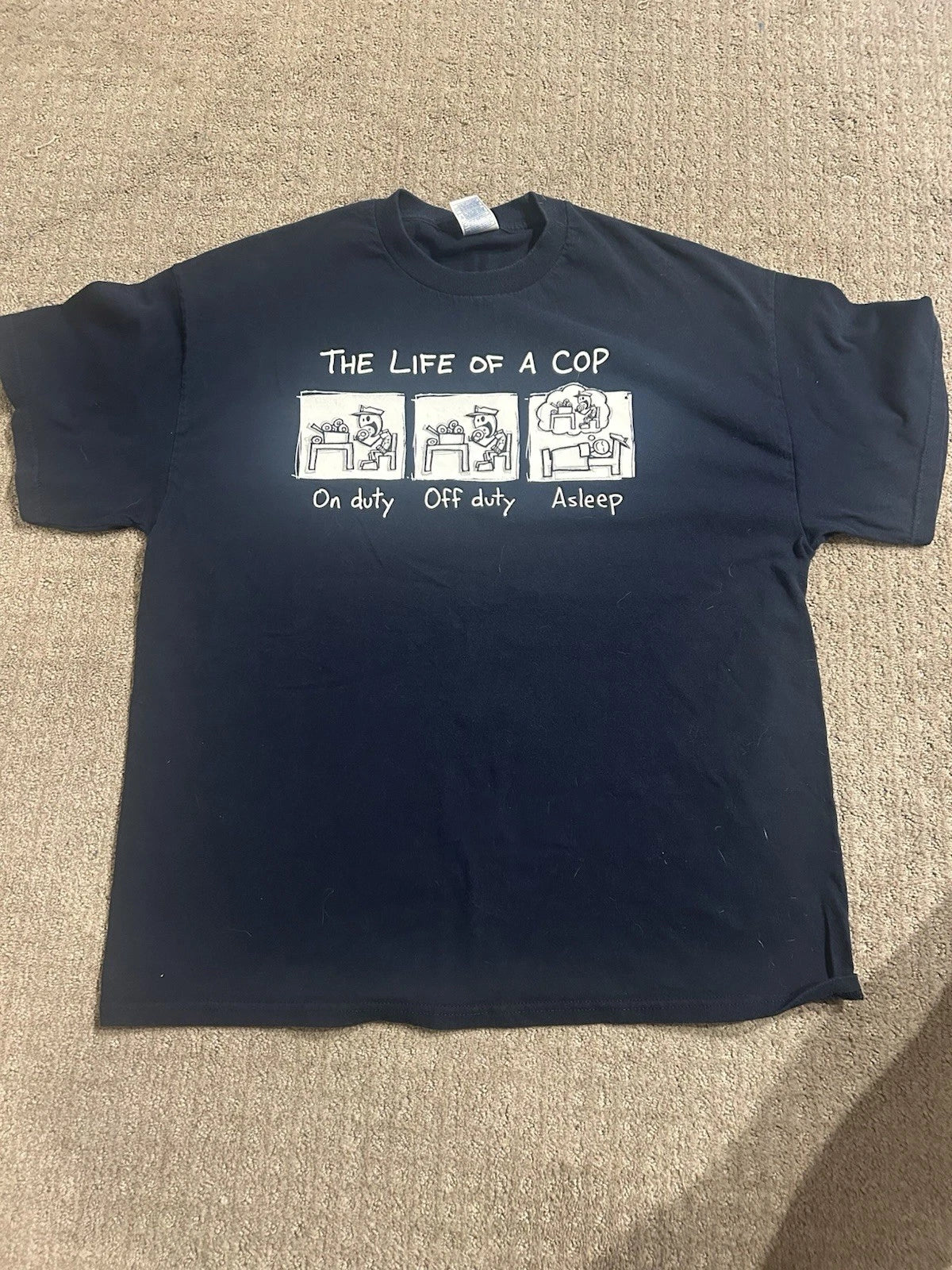 Vintage Cop T-shirt Size XL Funny Comedy Police Tennessee River Y2K Donut Unisex T-shirt, Sweatshirt, Hoodie, Long Sleeve Tee - T-Shirt, Sweatshirt, Hoodie