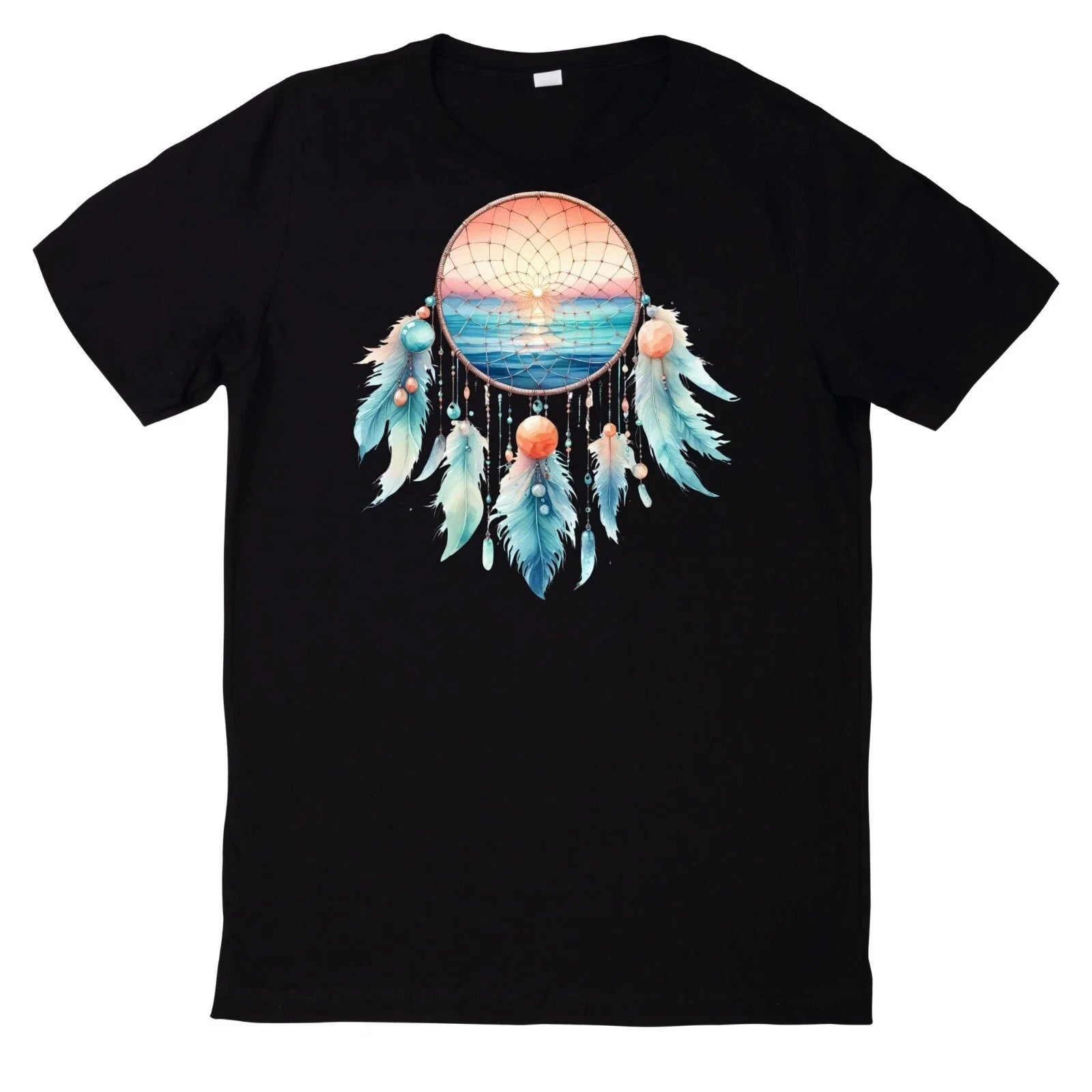 Watercolour Boho Dreamcatcher T Shirt Unisex T-shirt, Sweatshirt, Hoodie, Long Sleeve Tee - T-Shirt, Sweatshirt, Hoodie
