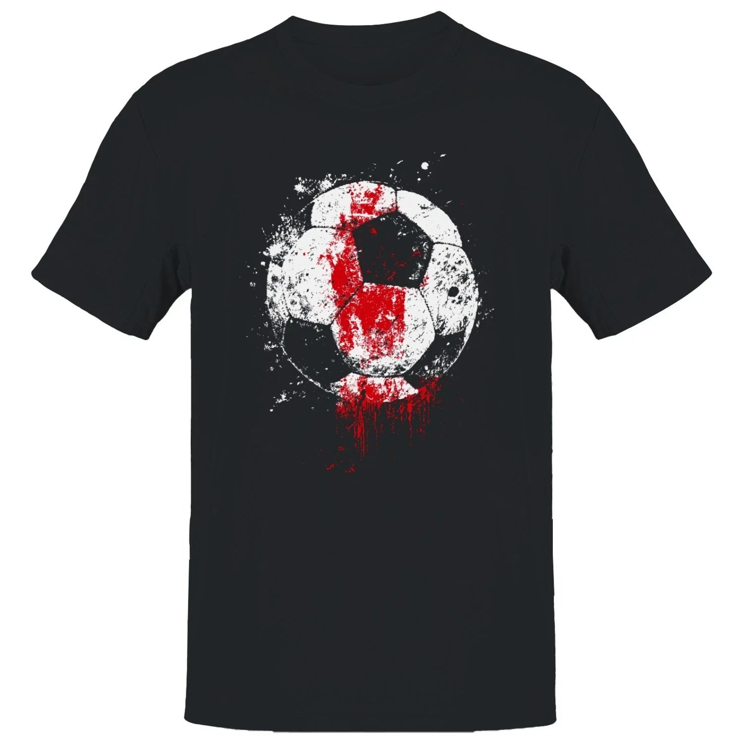 Grunge Soccer Ball Splash Men's T-shirt Unisex T-shirt, Sweatshirt, Hoodie, Long Sleeve Tee - T-Shirt, Sweatshirt, Hoodie