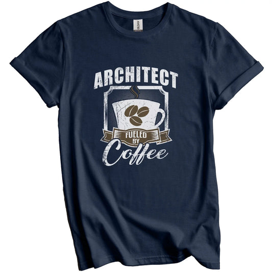 Architect Fueled By Coffee Funny T-Shirt Gift for Architect Unisex T-shirt, Sweatshirt, Hoodie, Long Sleeve Tee - T-Shirt, Sweatshirt, Hoodie