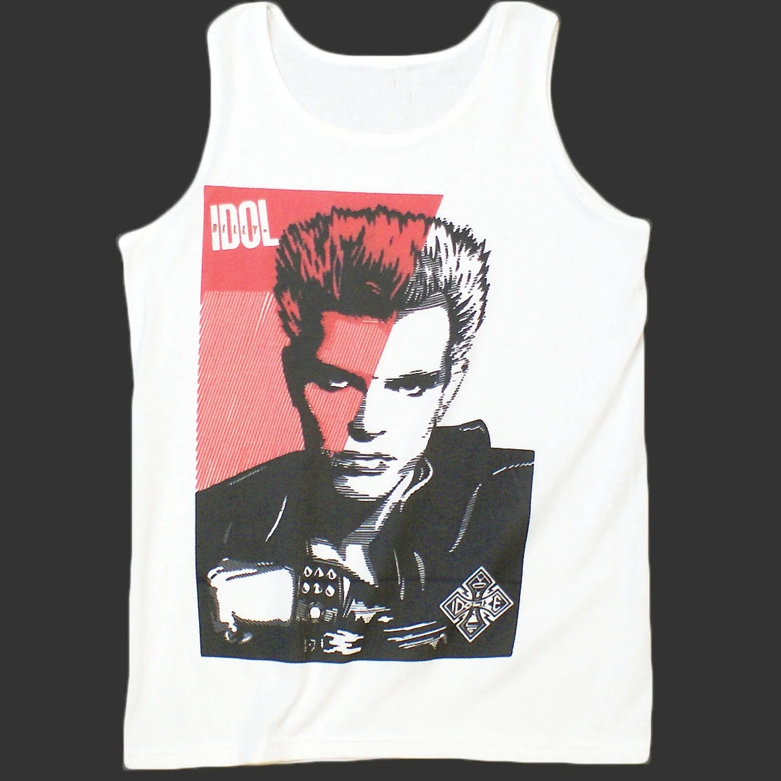 Billy Idol Pop Punk Rock T-SHIRT vest top unisex white S-2XL Unisex T-shirt, Sweatshirt, Hoodie, Long Sleeve Tee - T-Shirt, Sweatshirt, Hoodie