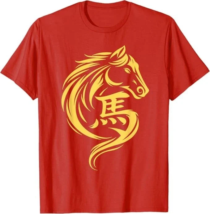 Chinese New Year 2026 Fire Horse Year of The Horse 2026 T-Shirt Unisex T-shirt, Sweatshirt, Hoodie, Long Sleeve Tee - T-Shirt, Sweatshirt, Hoodie