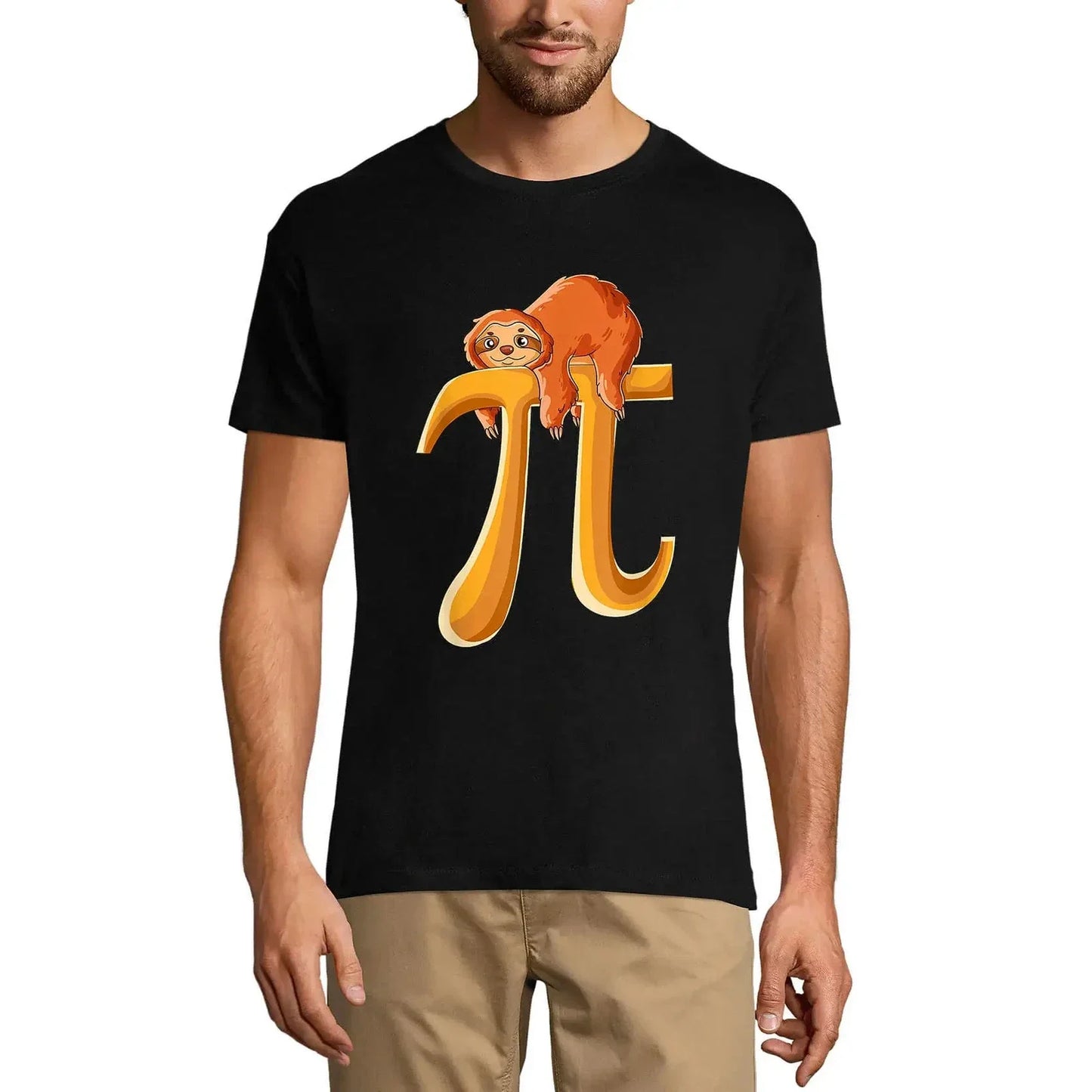 Men's Graphic T-Shirt Happy Pi Day Lazy Sloth Lover - Math Eco-Friendly Limited Unisex T-shirt, Sweatshirt, Hoodie, Long Sleeve Tee - T-Shirt, Sweatshirt, Hoodie