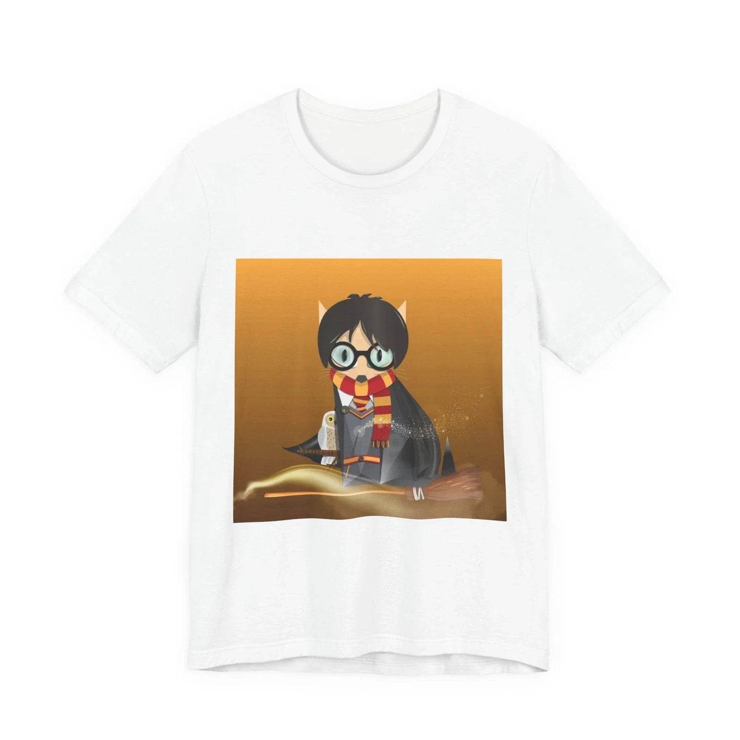 Wizard School Cat boy Tee, Cute Magic Kitten Illustration Shirt Unisex T-shirt, Sweatshirt, Hoodie, Long Sleeve Tee - T-Shirt, Sweatshirt, Hoodie