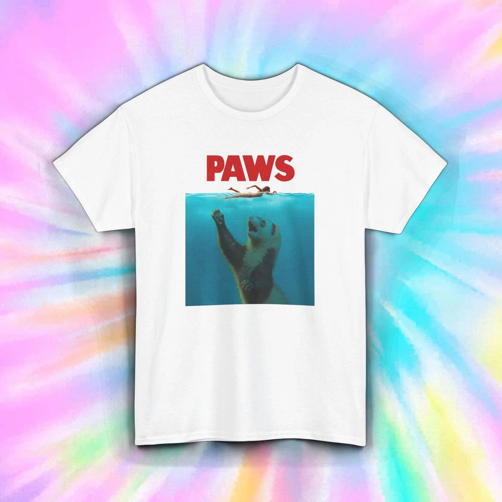 Paws Shirt Funny Ferret Parody Movie Meme Animal Lovers Tee S-5XL Unisex T-shirt, Sweatshirt, Hoodie, Long Sleeve Tee - T-Shirt, Sweatshirt, Hoodie