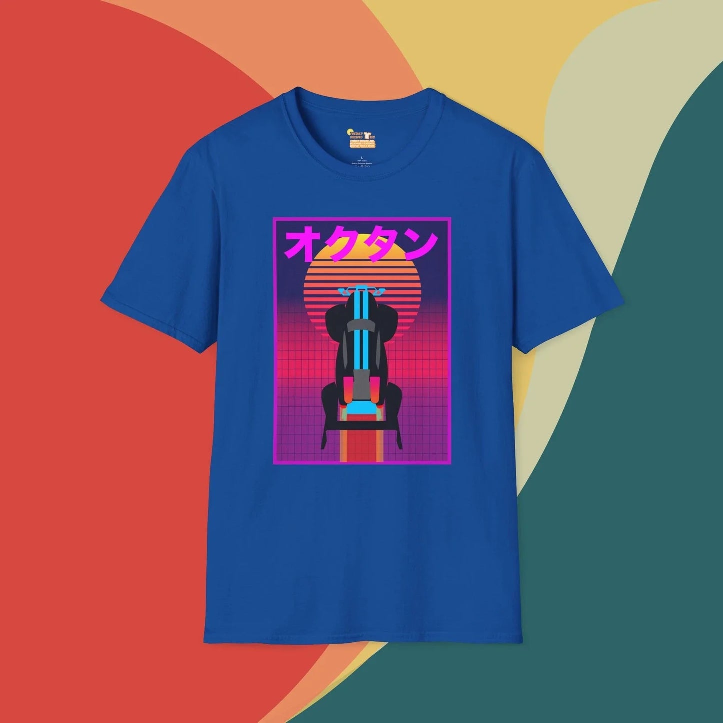 Retro Japanese Synthwave Octane Rocket League Soccer Graphic Tee Unisex T-shirt, Sweatshirt, Hoodie, Long Sleeve Tee - T-Shirt, Sweatshirt, Hoodie