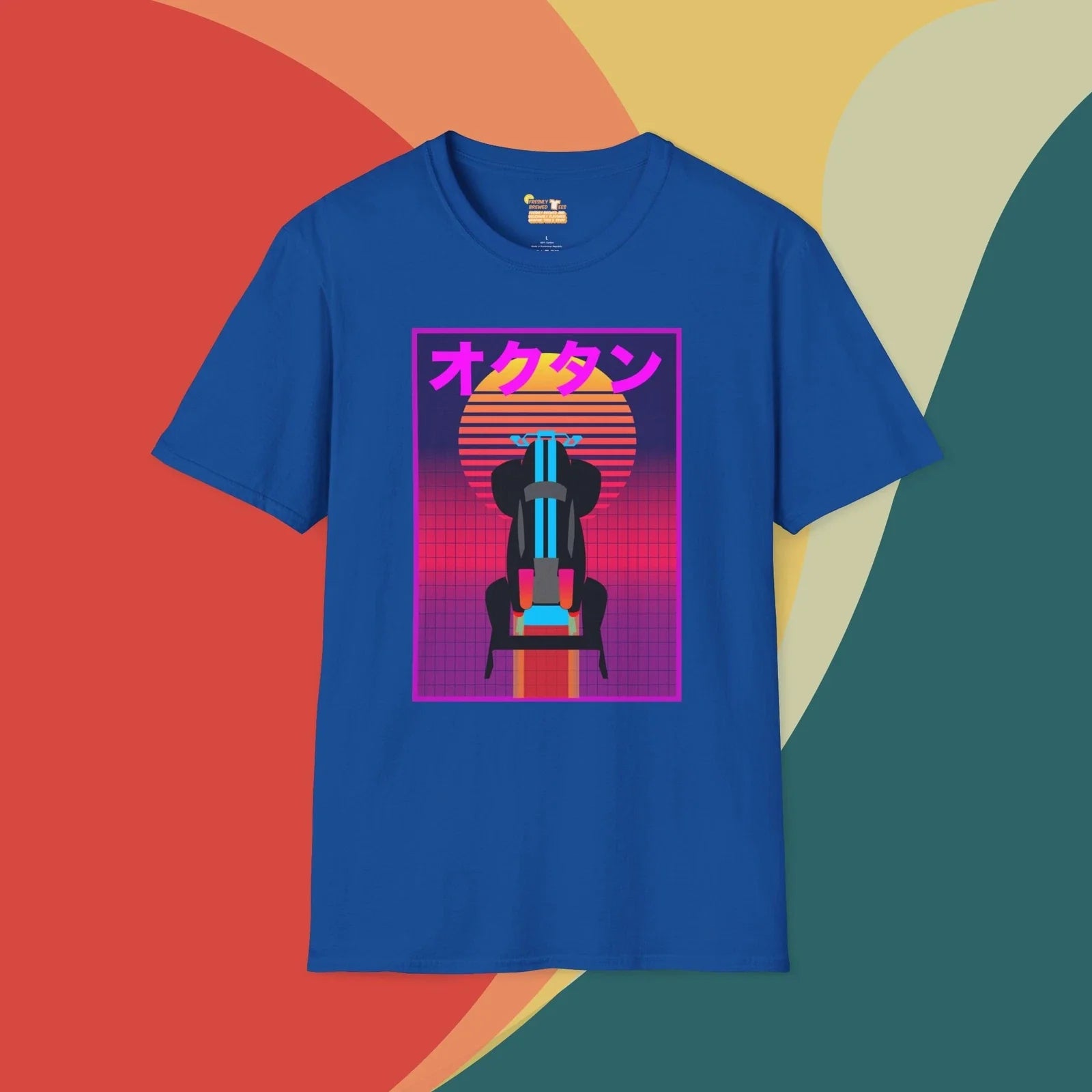 Retro Japanese Synthwave Octane Rocket League Soccer Graphic Tee Unisex T-shirt, Sweatshirt, Hoodie, Long Sleeve Tee - T-Shirt, Sweatshirt, Hoodie