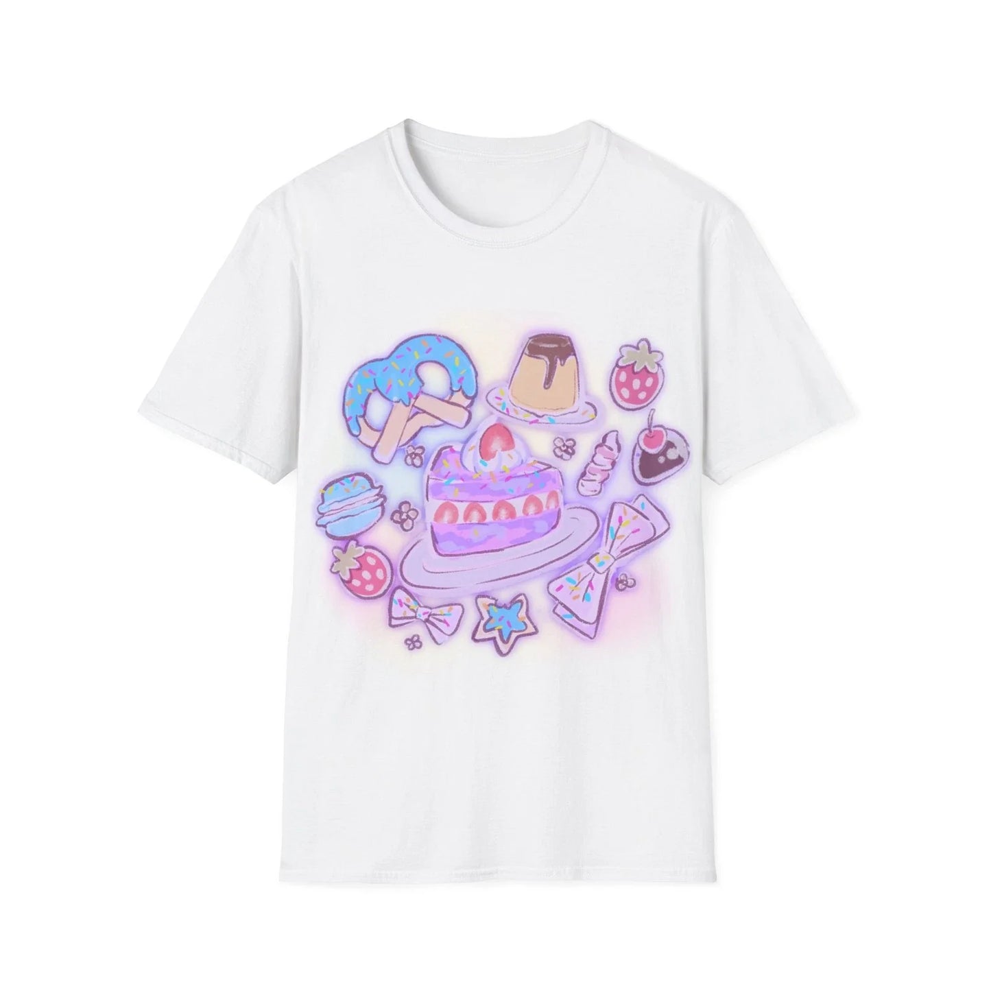 Kawaii Dessert cutecore T-Shirt | pastel Cakes, Donuts & Sweets Unisex T-shirt, Sweatshirt, Hoodie, Long Sleeve Tee - T-Shirt, Sweatshirt, Hoodie