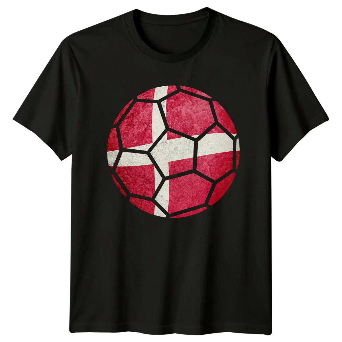 Denmark Flag Soccer Ball Sports Mens T-Shirt Womens Tee Graphic Unisex Tee Unisex T-shirt, Sweatshirt, Hoodie, Long Sleeve Tee - T-Shirt, Sweatshirt, Hoodie