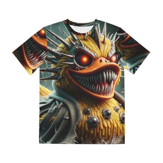 All Over Print T Shirt Villainous Rubber Duck Artwork Creative Cute Horror Metal Unisex T-shirt, Sweatshirt, Hoodie, Long Sleeve Tee - T-Shirt, Sweatshirt, Hoodie