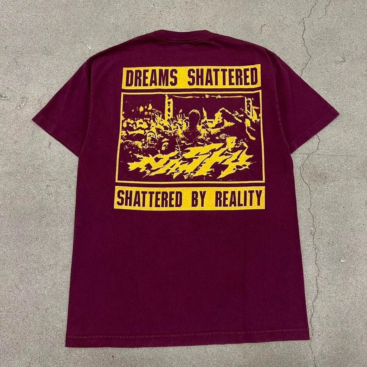 Y2K Nasty Dreams Shattered by Reality Grunge T-Shirt Unisex T-shirt, Sweatshirt, Hoodie, Long Sleeve Tee - T-Shirt, Sweatshirt, Hoodie