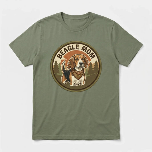 Beagle Mom T-Shirt Beagle Dog Gift Women Graphic Tee Mothers Day Vintage Cute Unisex T-shirt, Sweatshirt, Hoodie, Long Sleeve Tee - T-Shirt, Sweatshirt, Hoodie