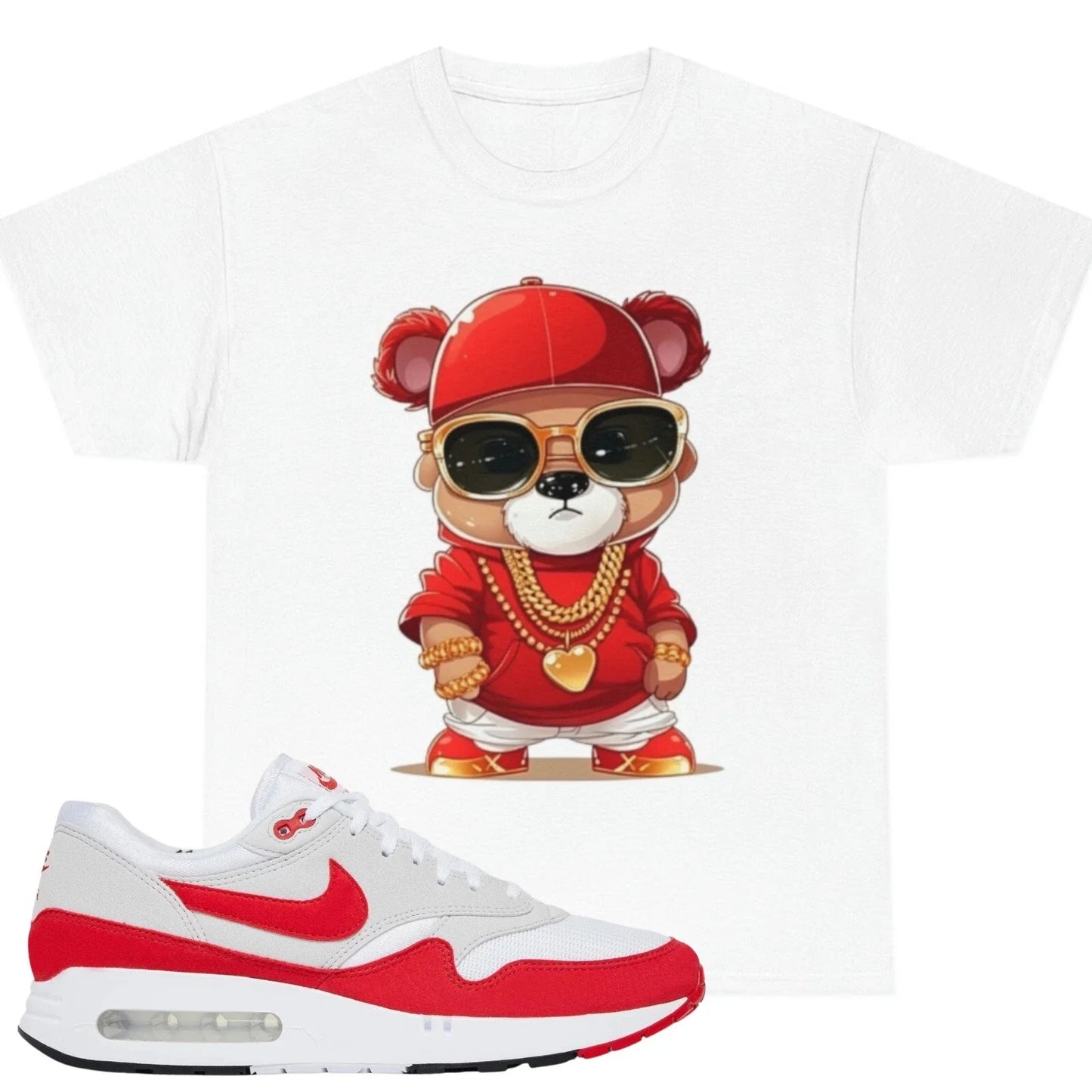 Shirt To Match Air Max 1 '86 OG 'Big Bubble Red | Unisex Tee | Bear T Shirt Unisex T-shirt, Sweatshirt, Hoodie, Long Sleeve Tee - T-Shirt, Sweatshirt, Hoodie