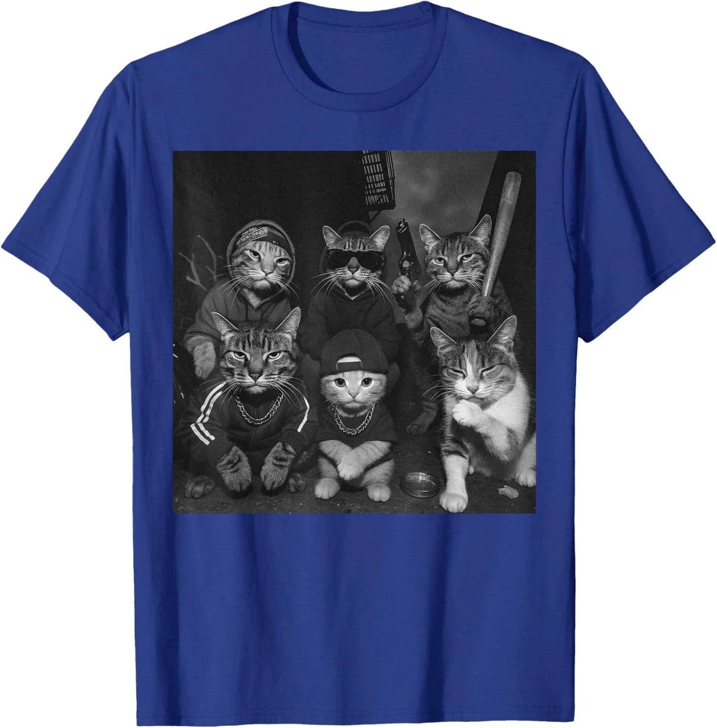 Gangster Cats Vintage Funny Kitty Gang Meme Unisex T-Shirt Unisex T-shirt, Sweatshirt, Hoodie, Long Sleeve Tee - T-Shirt, Sweatshirt, Hoodie