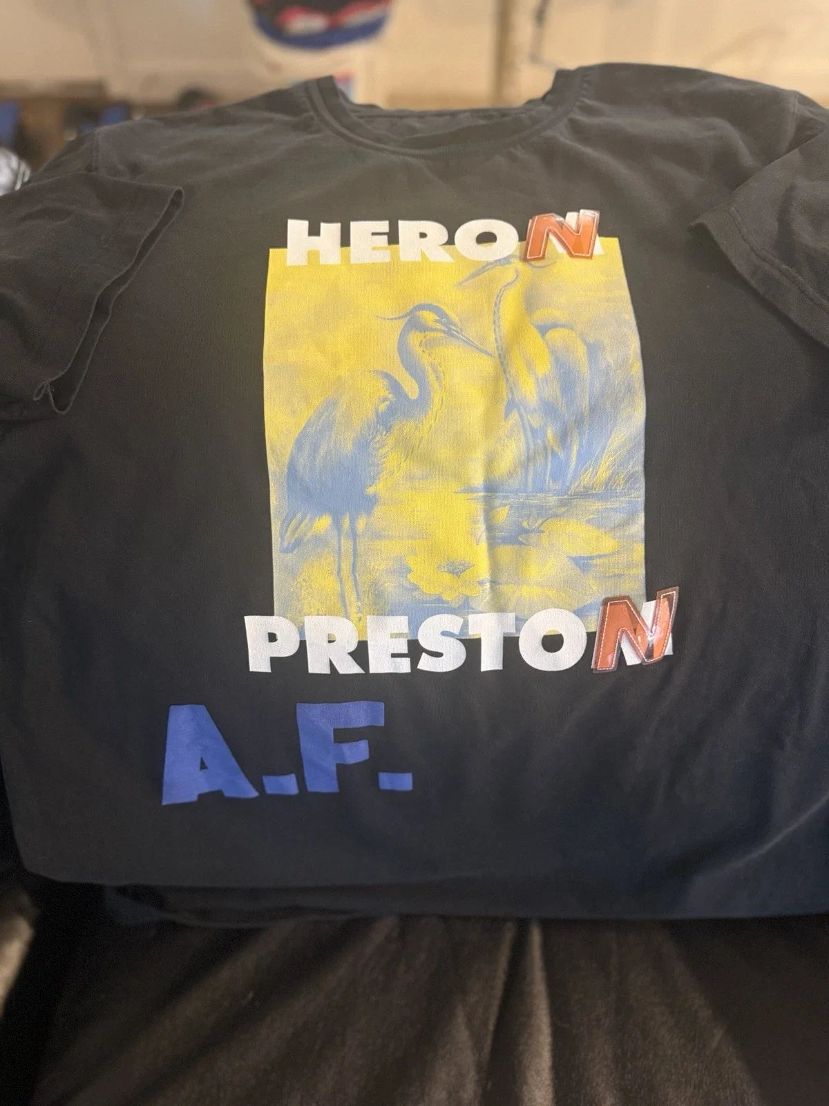 Mens Heron Preston Graphic T-Shirt Size XL Unisex T-shirt, Sweatshirt, Hoodie, Long Sleeve Tee - T-Shirt, Sweatshirt, Hoodie