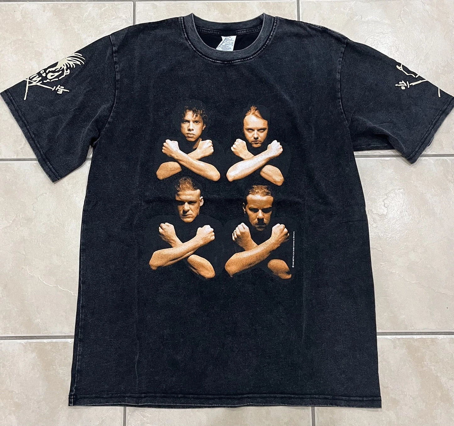 Vtg Metallica Shirt Rock Band Tee Sz L Birth School Death Unisex T-shirt, Sweatshirt, Hoodie, Long Sleeve Tee - T-Shirt, Sweatshirt, Hoodie