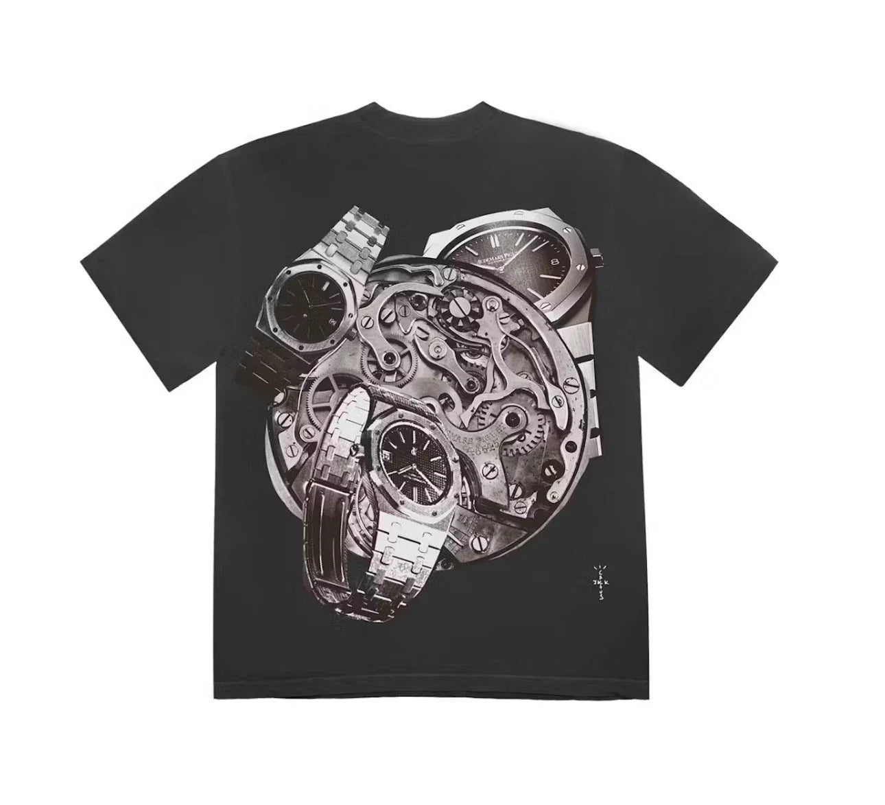 Travis Scott CJ x Audemars Piguet Collage Tee FW23 Men's Sizes S-XL Unisex T-shirt, Sweatshirt, Hoodie, Long Sleeve Tee - T-Shirt, Sweatshirt, Hoodie