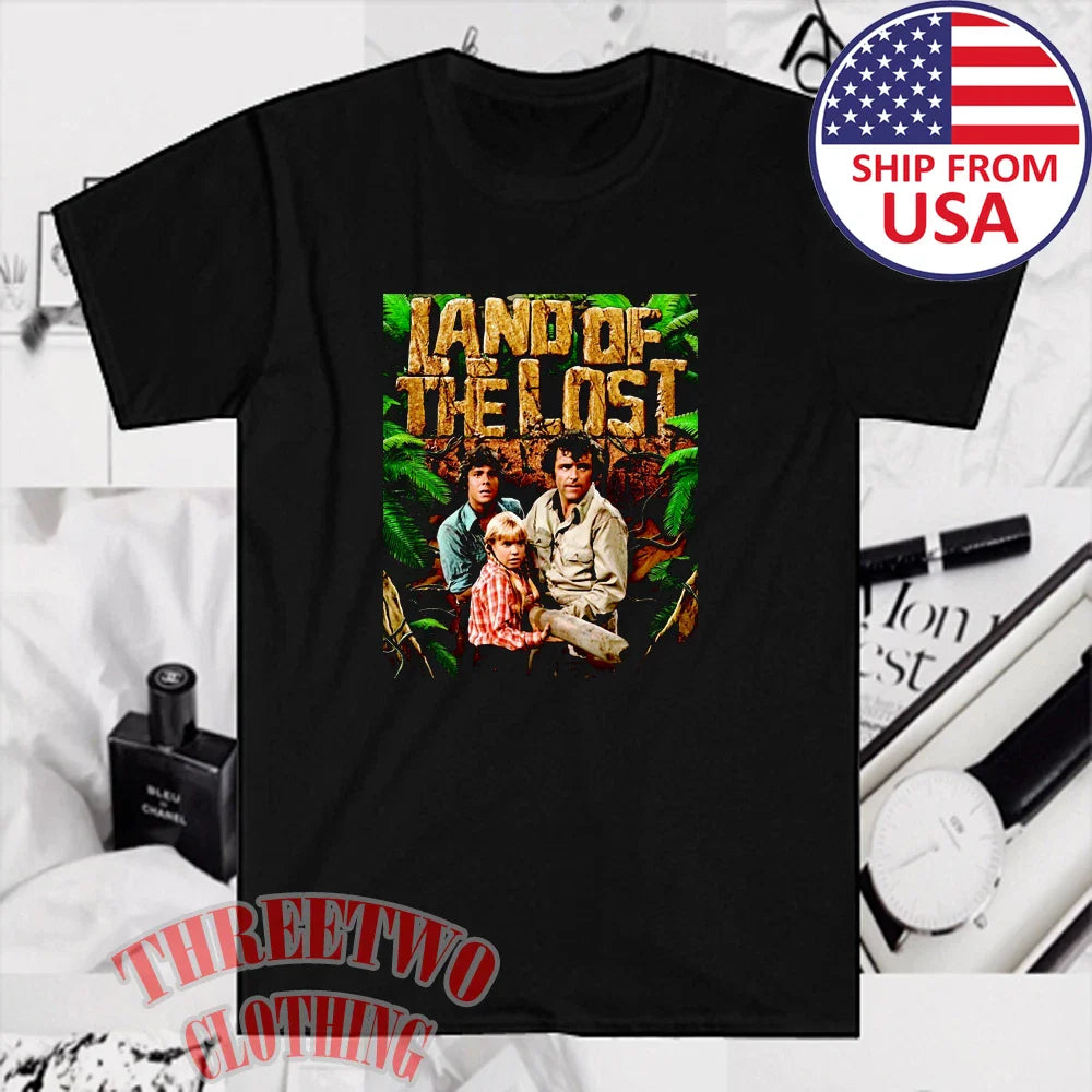 Land Of The Lost Retro TV Show Men's Black Size S to 5XL Unisex T-shirt, Sweatshirt, Hoodie, Long Sleeve Tee - T-Shirt, Sweatshirt, Hoodie