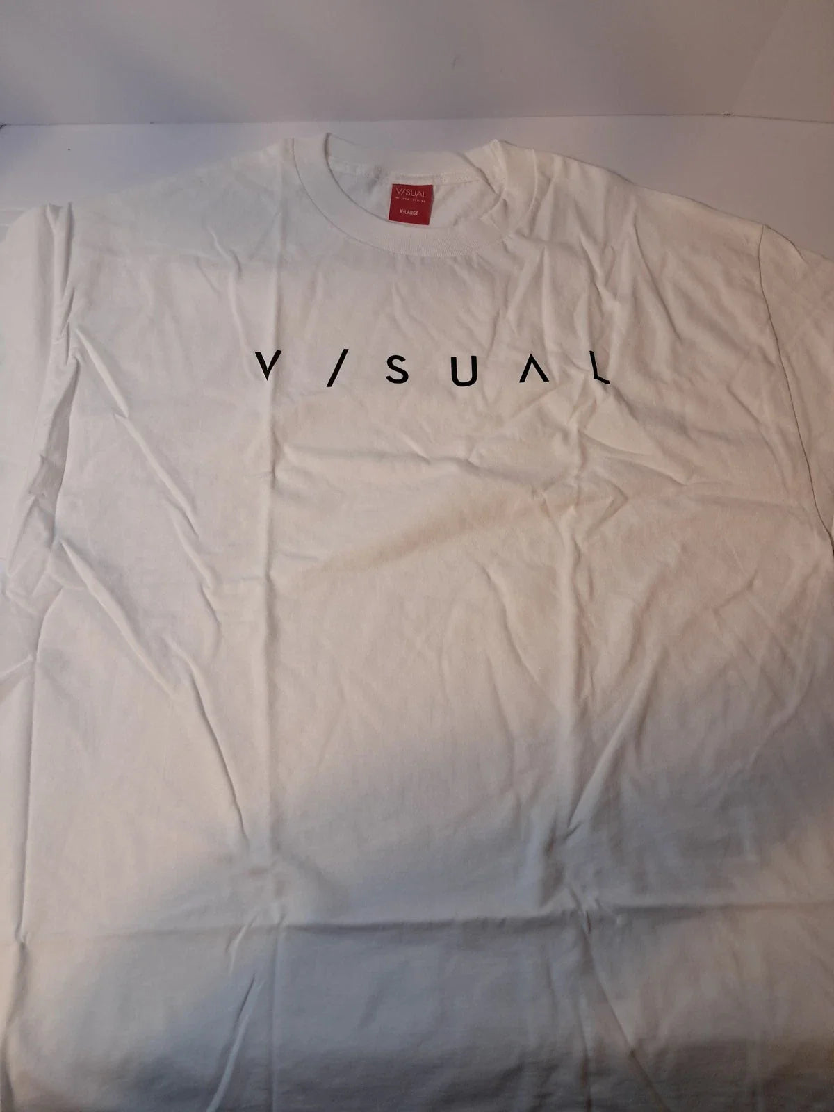 V/SUAL by Van Styles Men's X-Large White Short Sleeve Logo Graphic T-Shirt Tee Unisex T-shirt, Sweatshirt, Hoodie, Long Sleeve Tee - T-Shirt, Sweatshirt, Hoodie