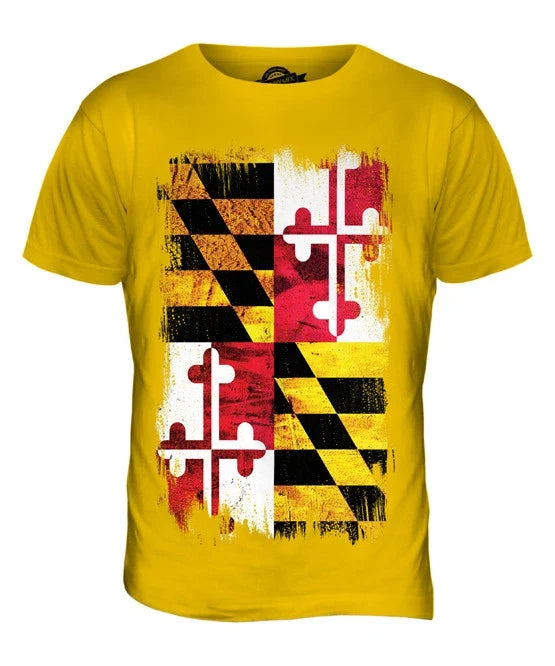 STATE MARYLAND GRUNGE FLAG MENS T SHIRT TEE SHIRT XS S M L XL 2XL 3XL Unisex T-shirt, Sweatshirt, Hoodie, Long Sleeve Tee - T-Shirt, Sweatshirt, Hoodie