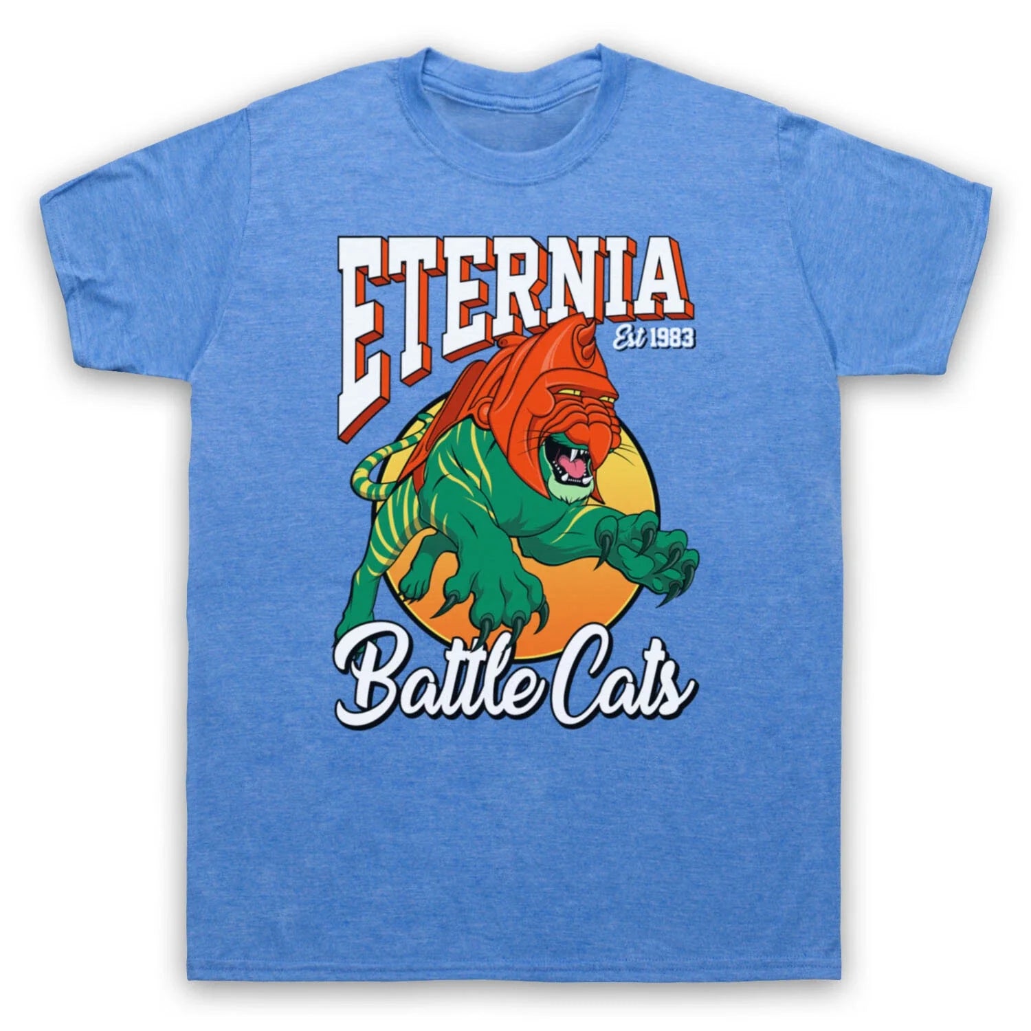 HE-MAN ETERNIA BATTLE CATS SPORTS TEAM PARODY CARTOON MENS & WOMENS T-SHIRT Unisex T-shirt, Sweatshirt, Hoodie, Long Sleeve Tee - T-Shirt, Sweatshirt, Hoodie