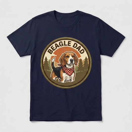 Beagle Dad T-Shirt Beagle Dog Dad Gift Men Graphic Tee Fathers Day Cute Owner Unisex T-shirt, Sweatshirt, Hoodie, Long Sleeve Tee - T-Shirt, Sweatshirt, Hoodie