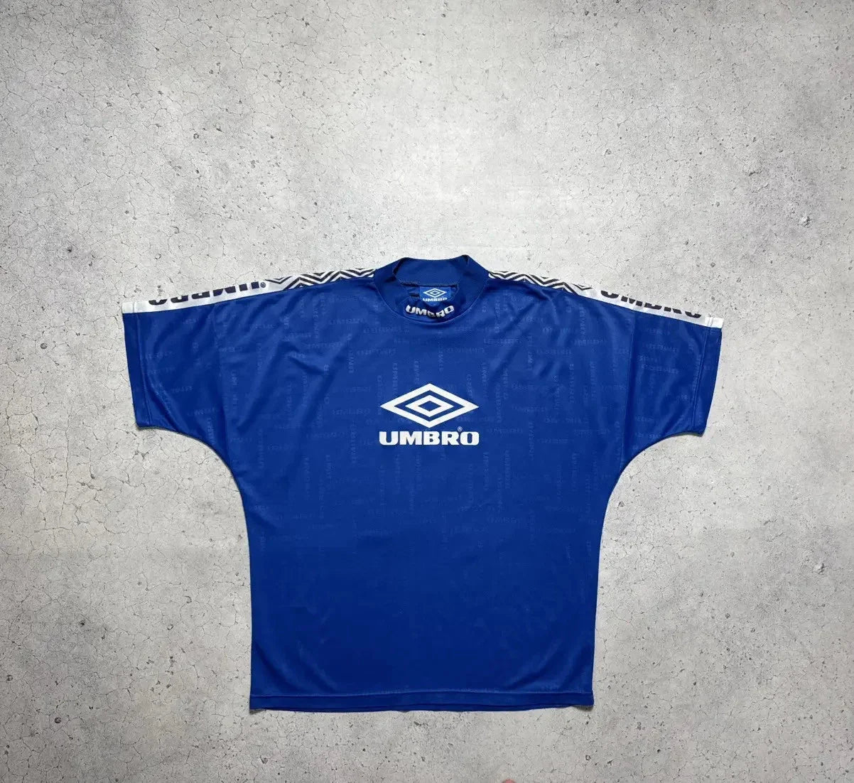 Umbro Vintage 90s Soccer Jersey Big Logo Monogram Football Unisex T-shirt, Sweatshirt, Hoodie, Long Sleeve Tee - T-Shirt, Sweatshirt, Hoodie