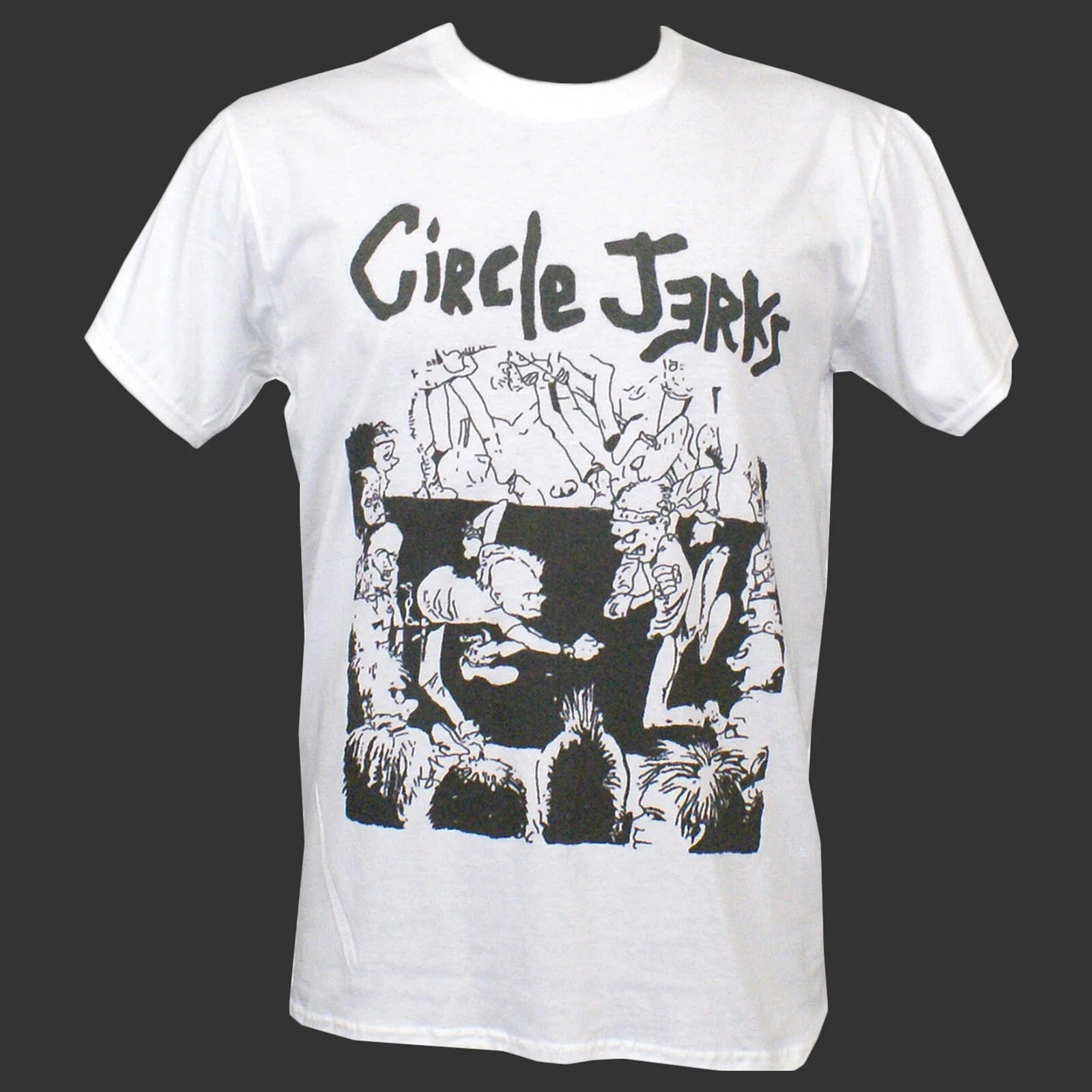 CIRCLE JERKS PUNK ROCK HARDCORE T-SHIRT unisex white S-3XL Unisex T-shirt, Sweatshirt, Hoodie, Long Sleeve Tee - T-Shirt, Sweatshirt, Hoodie