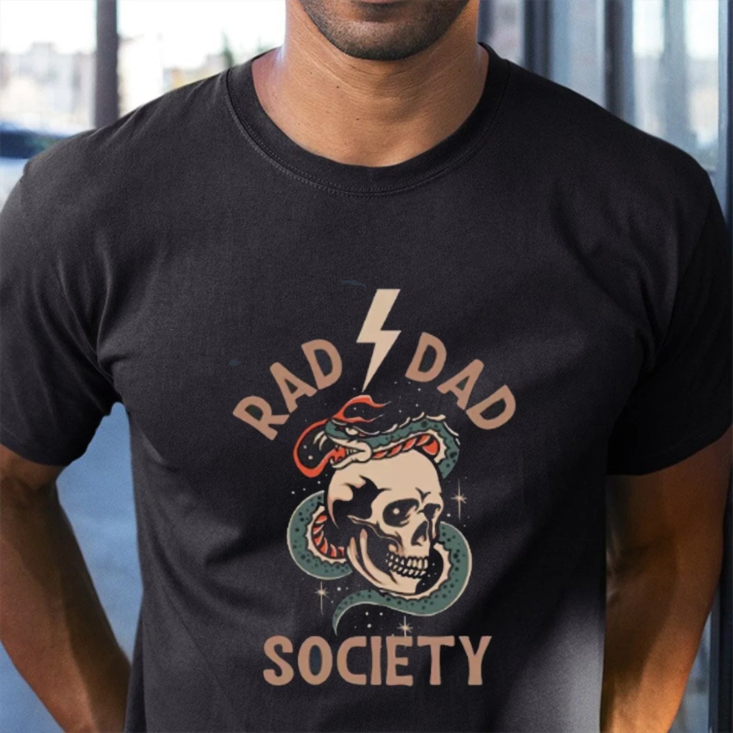 Rad Dad Society Tee, Retro Cool Dad Club T-shirt, Father's Day Gift for Husband Unisex T-shirt, Sweatshirt, Hoodie, Long Sleeve Tee - T-Shirt, Sweatshirt, Hoodie