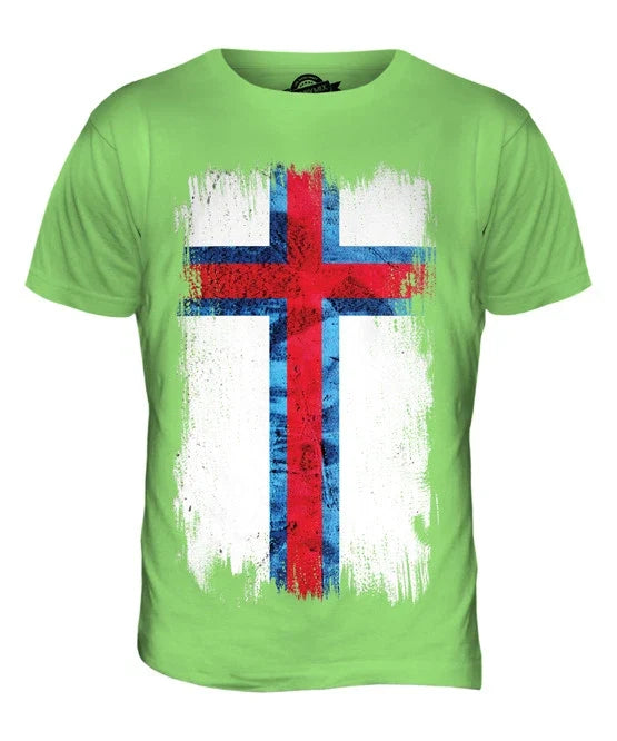 FAROE Islands grunge flag mens t shirt tee shirt xs s m l xl 2xl 3xl 4xl 5xl Unisex T-shirt, Sweatshirt, Hoodie, Long Sleeve Tee - T-Shirt, Sweatshirt, Hoodie