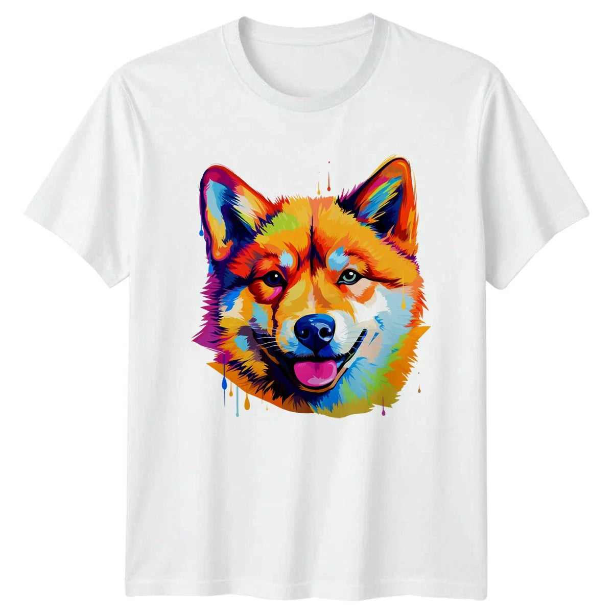 Colorful Shiba Inu Face T-Shirt Dog Lover Gift For Him And Her Unisex T-shirt, Sweatshirt, Hoodie, Long Sleeve Tee - T-Shirt, Sweatshirt, Hoodie