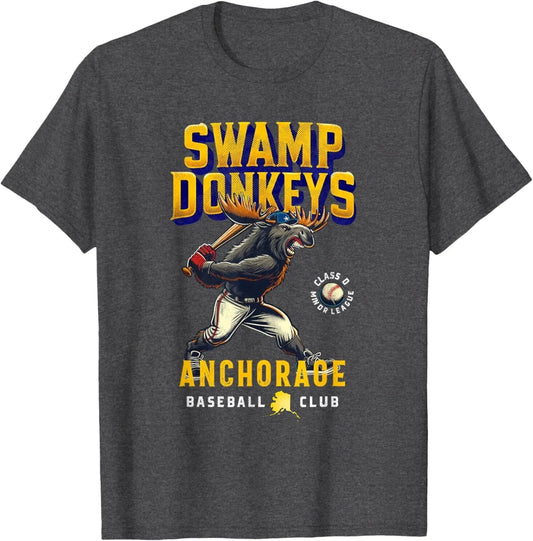 Anchorage Swamp Donkeys Retro Minor League Baseball Team T-Shirt Unisex T-shirt, Sweatshirt, Hoodie, Long Sleeve Tee - T-Shirt, Sweatshirt, Hoodie